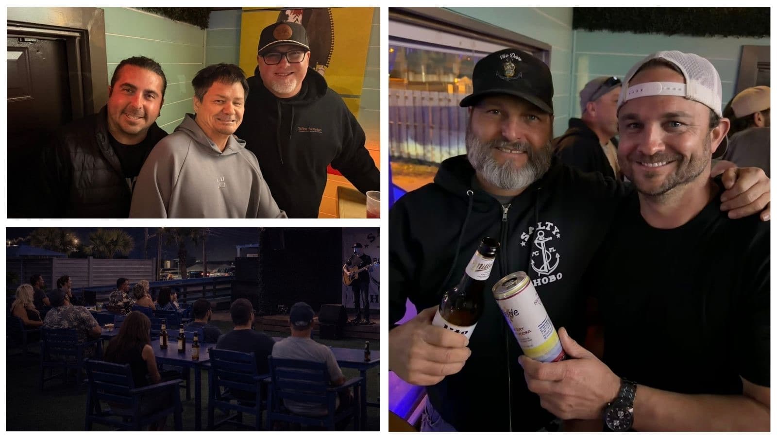 Friends and regulars at Salty Hobo, Panama City Beach
