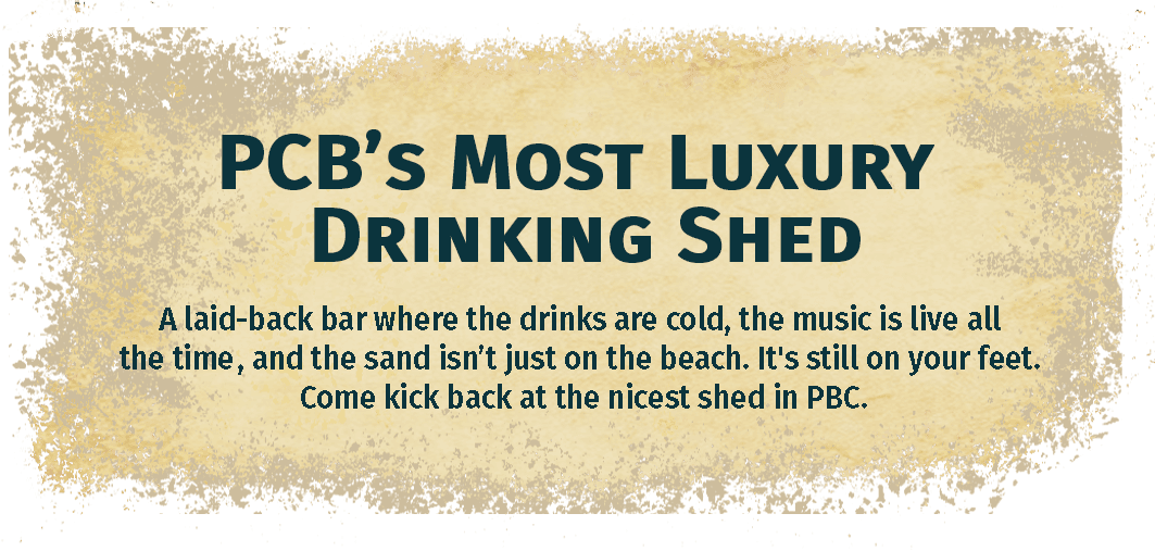 PCB's Most Luxury Drinking Shed: a laid-back bar where the drinks are cold and the music is live